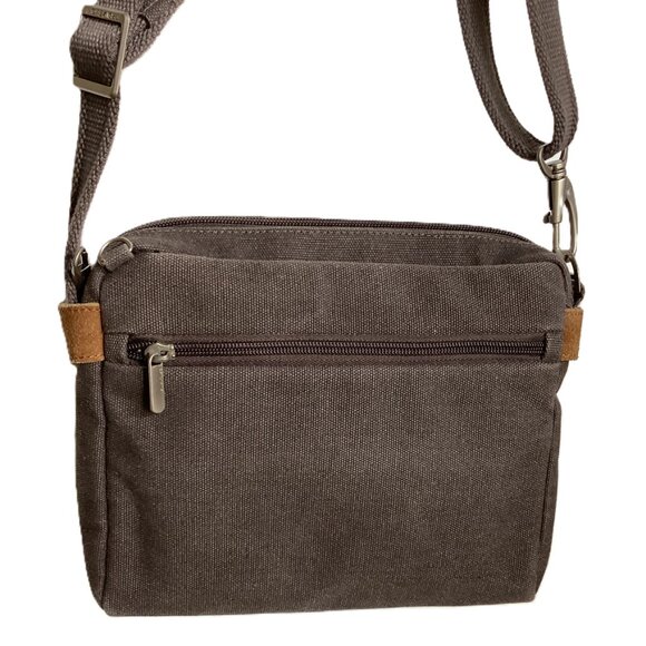 Travelon Anti-Theft Crossbody Bag, Canvas, Locking Compartments and Strap, RFID - Picture 3 of 9
